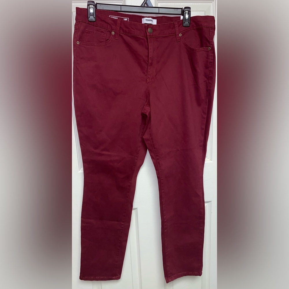 Sonoma Maroon Supersoft Stretch Jeans